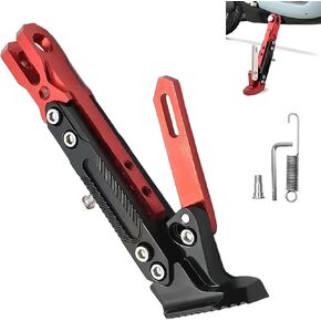 Universal Motorcycle CNC Kickstand, 6 Speed Adjustable Aluminum Alloy Foot Side Support Stand, Modified Side Tripod Holder for Motorcycles, Scooters, Bicycles (Blue) in Kuwait