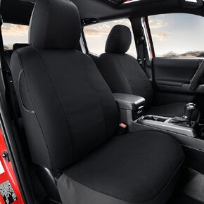 Coverado Seat Covers Custom Fit for Tacoma Double Cab/Crew Cab SR/SR5/TRD Sport/TRD Off-Road/Limited Seat Cushion Protectors 2016-2023 Oxford (Frontpair, Black) in Kuwait