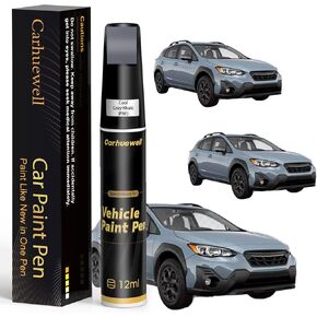 طلاء اللمسات النهائية باللون الرمادي الكاكي (PAF) المتوافق مع SUBARU، قلم طلاء السيارة المطابق تمامًا لمجموعة إزالة خدوش السيارة، حل سريع وسهل لرقائق السيارة والنكات in Kuwait