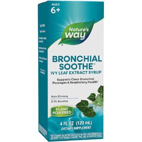 Nature's Way Bronchial Soothe Syrup with Ivy Leaf Extract, Alcohol-free, Non-Drowsy, 4 Fl. Oz. in Kuwait