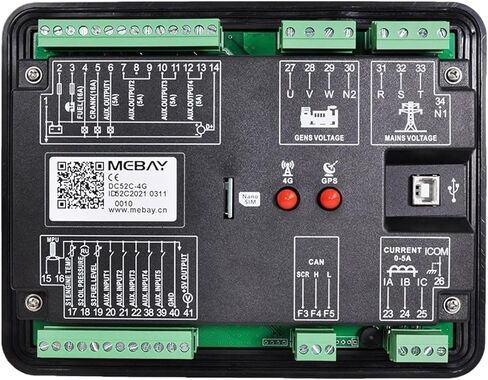 M DC52C-4G Genset Controller Generator Controller Supports Mains Monitoring AMF Cloud Control in Kuwait