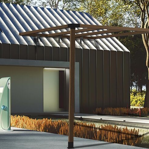 طقم 3 قطع من دعامات رفع السقف، دعامة شعاع رفع السقف العريشة، دعامات العريشة شديدة التحمل، عمود رفع سقف سرج قابل للتعديل لشرفة المراقبة - يتضمن براغي in Kuwait