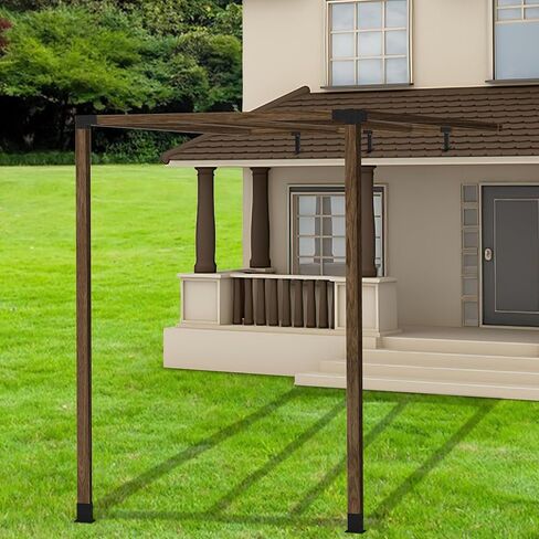 طقم 3 قطع من دعامات رفع السقف، دعامة شعاع رفع السقف العريشة، دعامات العريشة شديدة التحمل، عمود رفع سقف سرج قابل للتعديل لشرفة المراقبة - يتضمن براغي in Kuwait