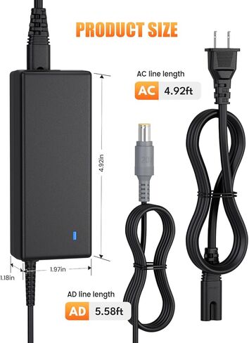 لشاحن Jackery 240 300 500، محول تيار متردد لمحطة الطاقة المحمولة Jackery Explorer 160 240 300 500 550 E300 E500 E550 مولد الطاقة الشمسية 518Wh 293Wh 240Wh 167Wh سلك شحن بطارية ليثيوم in Kuwait