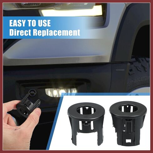 4PCS Parking Assist Sensor Bezels for Front or Rear Bumper for Dodge for Ram 1500 Backup Parking Aid Sensor Retainer Bracket for Ram 1500 Replace 5LS52TZZAA Replace Parts in Saudi Arabia