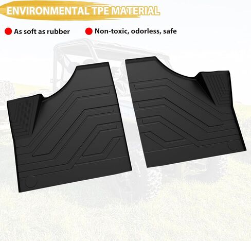 SAUTVS TPE Front Floor Mats for CFMOTO UFORCE 1000/1000 XL, Front Row Floor Liners Slush Mat All Weather Protection for CFMOTO UForce 1000 2019-2025/1000 XL 2022-2025 Accessories in Saudi Arabia