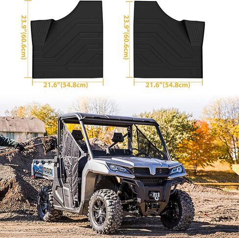 SAUTVS TPE Front Floor Mats for CFMOTO UFORCE 1000/1000 XL, Front Row Floor Liners Slush Mat All Weather Protection for CFMOTO UForce 1000 2019-2025/1000 XL 2022-2025 Accessories in Saudi Arabia