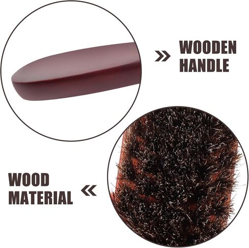 minkissy Horsehair Leather Boot Care Kit with Wood Handle 3pcs Shoe Cleaning Brush Set for Car Seat and Suede Polishing in Saudi Arabia