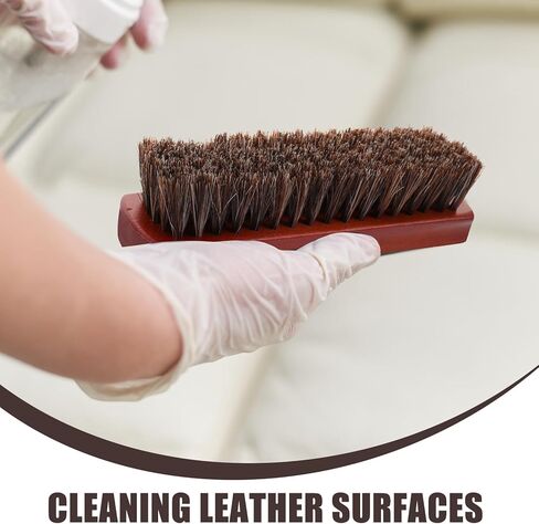 minkissy Horsehair Leather Boot Care Kit with Wood Handle 3pcs Shoe Cleaning Brush Set for Car Seat and Suede Polishing in Saudi Arabia