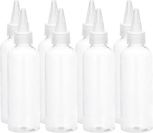 MECCANIXITY 2 Pack 100ml/3.4oz Dispensing Bottles Plastic Squeeze Bottle with Twist Top Cap Graduated Measurement for Liquids, Inks, Oils, Arts, Crafts in Saudi Arabia