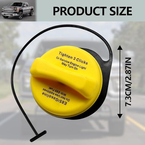 E85 Fuel Tank Cap Fuel Cap Gas Cap Replacement Part Number GT295 20915990 Fit For Chevy Silverado 1500 Suburban 1500 Tahoe Avalanche Cadillac Escalade ESV EXT GMC Sierra 1500 Yukon XL 1500 in Kuwait