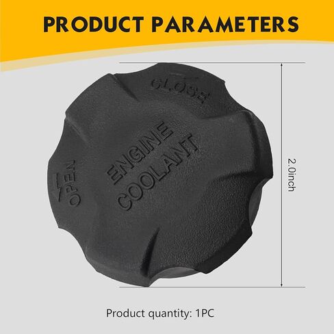Coolant Reservoir Cap, Engine Overflow Radiator Cap, 2544126100 Leak-proof and Dust-proof Sealing Cover Replacement, Compatible with Kia Santa Fe (Black) in Kuwait