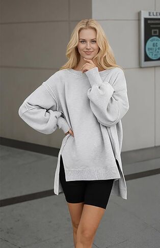 Cozy Oversized Y2K Sweatshirts for Women Streetwear Hoodies and Crewnecks Fall Winter Fashion in Saudi Arabia