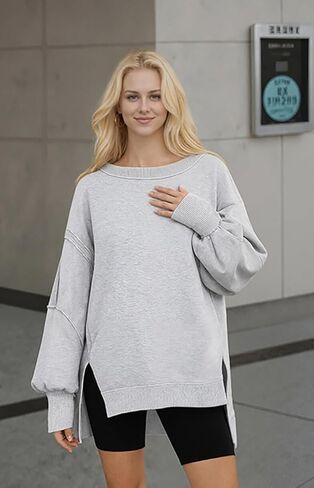 Cozy Oversized Y2K Sweatshirts for Women Streetwear Hoodies and Crewnecks Fall Winter Fashion in Saudi Arabia