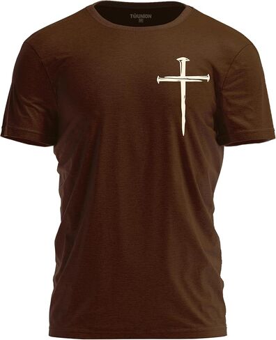 قمصان مسيحية للرجال - قميص يسوع الديني برسومات متقاطعة in Kuwait