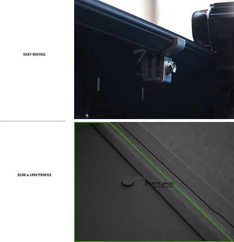 غطاء تونيو لسرير الشاحنة من الألومنيوم ثلاثي الطي منخفض المظهر متوافق مع 99-06 تشيفي سيلفرادو جي إم سي سييرا / 2007 كلاسيكي 6.5 قدم (78 بوصة) سرير قصير in Kuwait