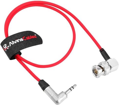 Alvin's Cables Tentacle Sync 3.5mm TRS to BNC Timecode Cable Ultra Soft Cable, Compatible with Canon C70 C300 MK II C500, Sony F55 FX9 FX6, Zaxcom, Zoom F4 F8 F8n F8n Pro 20in in Kuwait