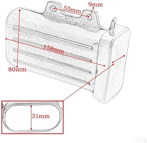 Tool Box Small Waterproof Repair Storage Box Holder Bottle Container for Yamaha TW200 Trailway TW225 for Suzuki DR250 in Kuwait