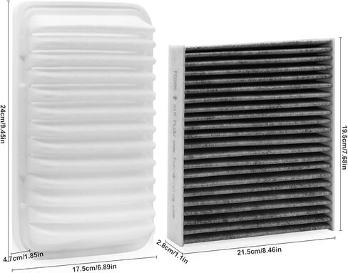Comb Engine Cabin Air Filter for Toyota Corolla 1.8L L4 2019 2018 2017 2016 2015 2014 2013 2012 2011 2010 2009 in Kuwait