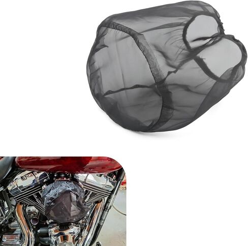 غطاء مقاوم للغبار لفلتر مدخل الهواء البارد للسيارة، غطاء حماية مخروطي عالمي لمرشحات سحب الهواء العالية (كبير) in Kuwait