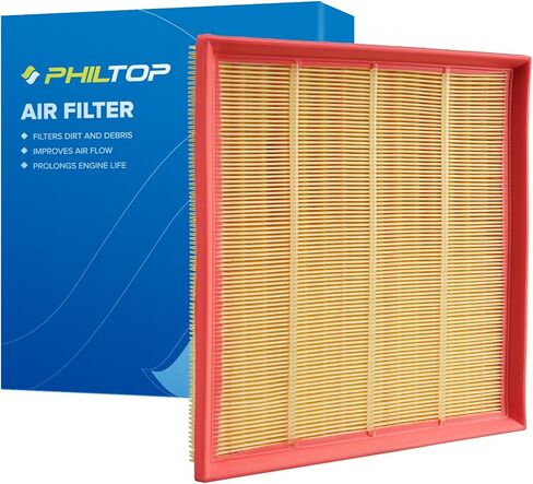 فلتر هواء المحرك PHILTOP، متوافق مع CA11118 BMW X5 2011-2018، 535i xDrive 2011-2016، 535i 2012-2016، X6 2008-2019، X4 2015-2018، 640i Gran Coupe 2013-2019، تحسين تدفق هواء المحرك in Kuwait