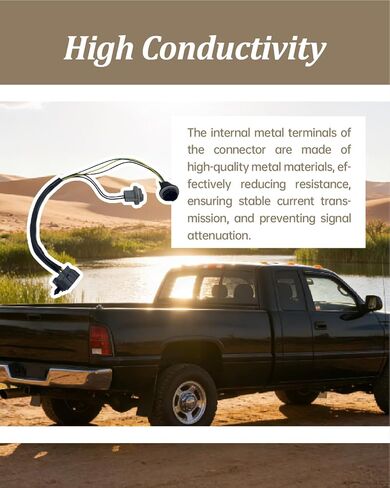 Tail Light Wiring Harness Driver Side Fit for Dodge Ram 1500 2500 1998-2001 Pickup Truck Rear Tail Lamp Bulb Socket Wire Harness 56021369 56020077 in Kuwait