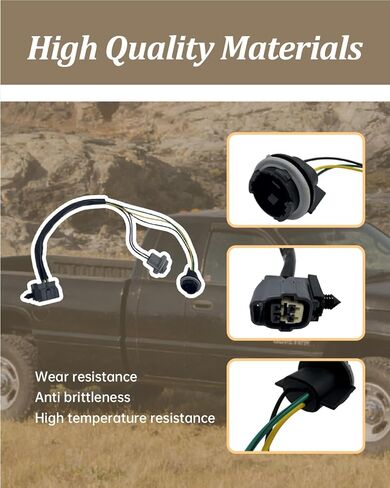 Tail Light Wiring Harness Driver Side Fit for Dodge Ram 1500 2500 1998-2001 Pickup Truck Rear Tail Lamp Bulb Socket Wire Harness 56021369 56020077 in Kuwait