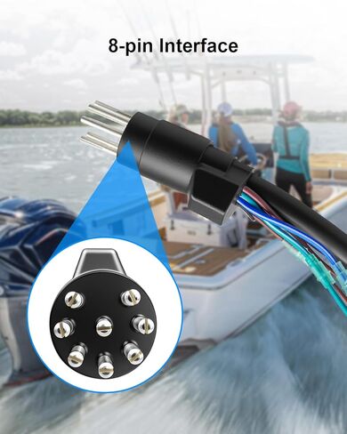 تسخير الأسلاك الخارجية مناسب لـ Mercury Marine MerCruiser Quicksilver 881170A15 صندوق التحكم عن بعد، استبدال كابل توجيه القارب 17179T1 84-17179T1 in Saudi Arabia