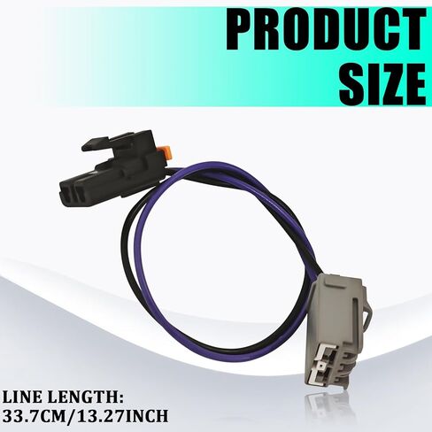 Blower Motor Resistor Wiring Harness for Chevy, AC Blower Motor Plug Connector Pigtail Fits for Chevrolet GMC Cadillac Hummer Engine Wire Harness Cable Replacement 15-75221 22957044 (Purple) in Kuwait