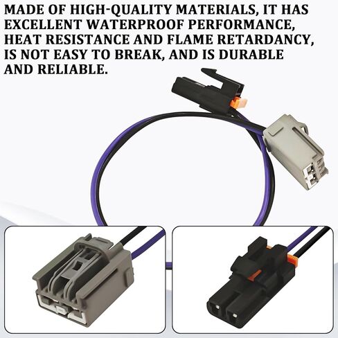 Blower Motor Resistor Wiring Harness for Chevy, AC Blower Motor Plug Connector Pigtail Fits for Chevrolet GMC Cadillac Hummer Engine Wire Harness Cable Replacement 15-75221 22957044 (Purple) in Kuwait