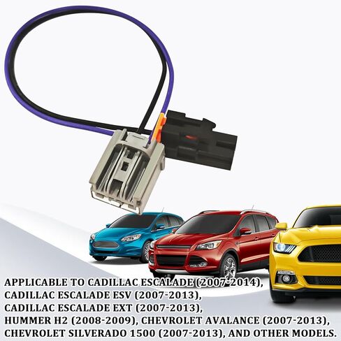 Blower Motor Resistor Wiring Harness for Chevy, AC Blower Motor Plug Connector Pigtail Fits for Chevrolet GMC Cadillac Hummer Engine Wire Harness Cable Replacement 15-75221 22957044 (Purple) in Kuwait