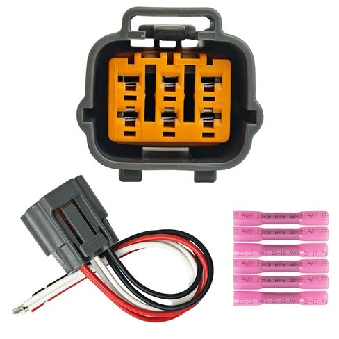 EGR Valve Motor/EVP Sensor Connector, OE 3U2Z-14S411-BGAB/WPT1115;Fits C-Max 13-18, Escape 07-18, Fusion 06-17, Ranger 01-11, Transit Connect 10-18; MKZ 07-17; Mariner 07-11, Milan 06-11 in Saudi Arabia
