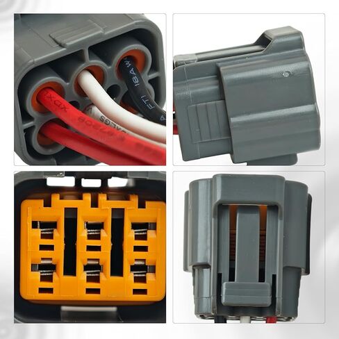 EGR Valve Motor/EVP Sensor Connector, OE 3U2Z-14S411-BGAB/WPT1115;Fits C-Max 13-18, Escape 07-18, Fusion 06-17, Ranger 01-11, Transit Connect 10-18; MKZ 07-17; Mariner 07-11, Milan 06-11 in Saudi Arabia