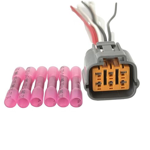 EGR Valve Motor/EVP Sensor Connector, OE 3U2Z-14S411-BGAB/WPT1115;Fits C-Max 13-18, Escape 07-18, Fusion 06-17, Ranger 01-11, Transit Connect 10-18; MKZ 07-17; Mariner 07-11, Milan 06-11 in Saudi Arabia