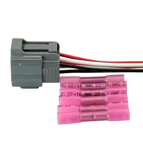 EGR Valve Motor/EVP Sensor Connector, OE 3U2Z-14S411-BGAB/WPT1115;Fits C-Max 13-18, Escape 07-18, Fusion 06-17, Ranger 01-11, Transit Connect 10-18; MKZ 07-17; Mariner 07-11, Milan 06-11 in Saudi Arabia