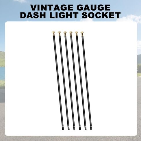Gauge Light Socket Repair Kits Fit for Size 9mm Light Bulb and 5/8 Size Hole in The Gauge Cluster, Vintage Gauge Dash Light Socket Repair Kit 6Pcs in Saudi Arabia