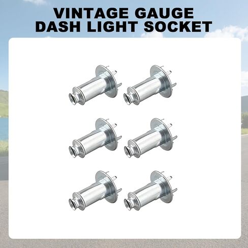 Gauge Light Socket Repair Kits Fit for Size 9mm Light Bulb and 5/8 Size Hole in The Gauge Cluster, Vintage Gauge Dash Light Socket Repair Kit 6Pcs in Saudi Arabia