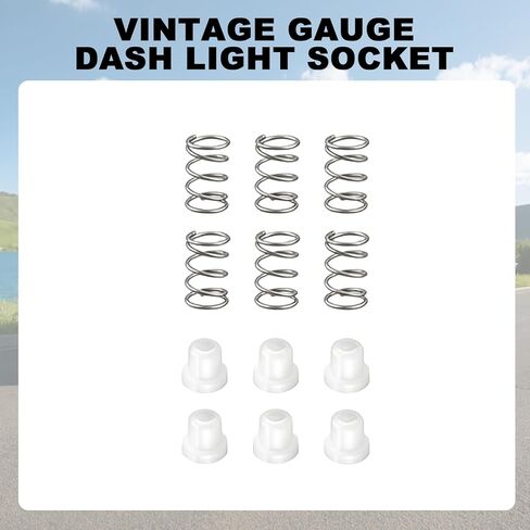Gauge Light Socket Repair Kits Fit for Size 9mm Light Bulb and 5/8 Size Hole in The Gauge Cluster, Vintage Gauge Dash Light Socket Repair Kit 6Pcs in Saudi Arabia