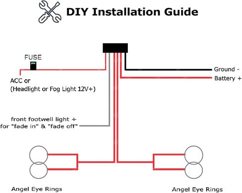 iJDMTOY 7000K Xenon White LED Angel Eye Halo Rings Kit Compatible with 2006-2012 BMW E90/E91 3 Series 4-Door (Fit Xenon Trim ONLY) (Retrofit Required) in Saudi Arabia