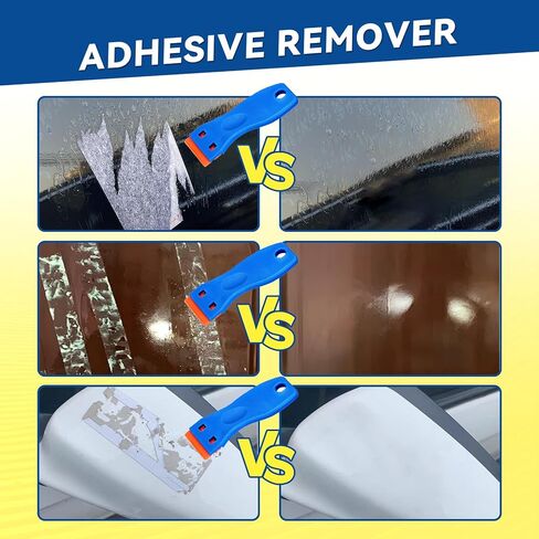 بخاخ مزيل لاصق من تيبيتلي، 4.06 أونصة، مزيل ملصقات بمكشطة بلاستيكية و10 شفرات، للشريط والملصقات والسيليكون وبقايا اللثة والشمع، آمن على الزجاج والمعادن والبلاستيك والخشب والأسطح الصلبة in Kuwait