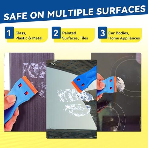 بخاخ مزيل لاصق من تيبيتلي، 4.06 أونصة، مزيل ملصقات بمكشطة بلاستيكية و10 شفرات، للشريط والملصقات والسيليكون وبقايا اللثة والشمع، آمن على الزجاج والمعادن والبلاستيك والخشب والأسطح الصلبة in Kuwait