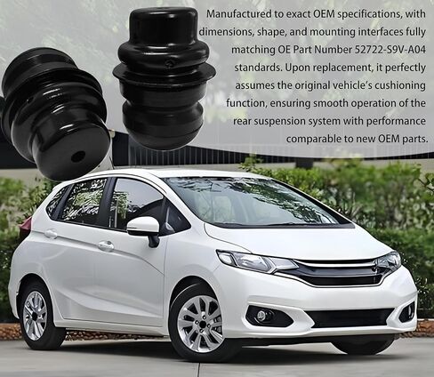 2Pcs 52722-S9V-A04 Rear Suspension Shock Coil Spring Bumper Bump Stop Left Right For Honda Pilot 2003 2004 2005 2006 2007 2008 52722S9VA04 Driver Passenger Side (2) in Kuwait