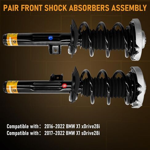 Front Struts for BMW X1 xDrive28i sDrive28i 2016-2022, 31306886755 31316861671 Shocks and Struts, Front Shock Absorbers for BMW X1 F48 in Kuwait