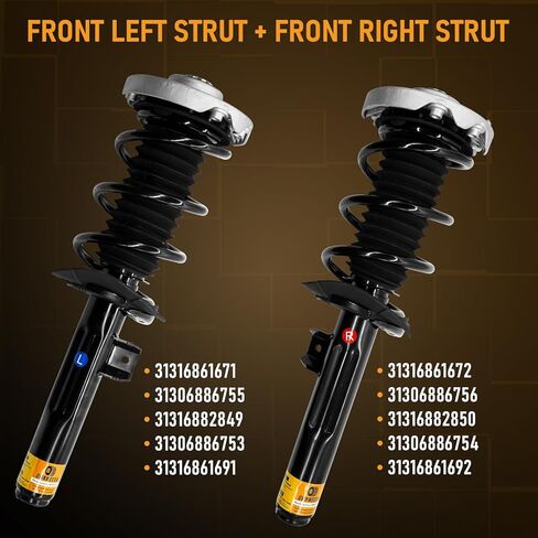 Front Struts for BMW X1 xDrive28i sDrive28i 2016-2022, 31306886755 31316861671 Shocks and Struts, Front Shock Absorbers for BMW X1 F48 in Kuwait
