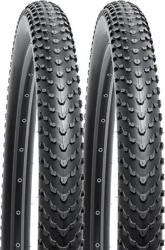 YUNSCM 2-PCS 27.5" Bike Tires 27.5x2.40/60-584 and 27.5" Heavy Duty Bike Tubes with 2 Rim Strips Compatible with 27.5x2.35 27.5x2.40 Bike Bicycle Tires and Tubes(W-2033) in Saudi Arabia
