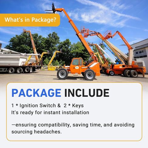 4360690 مفتاح إشعال مع مفتاحين 8223453 JL4360690، مناسب لموديلات Skytrak JLG Genie 8042 10042 10054 - استبدل مفتاح الإشعال 8035807 in Kuwait
