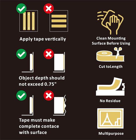 KOl.KIM Double Sided Tape, Nanotape, Nano Tape, Super StickyTransparent Adhesive Tape, Traceless Adhesive Tape, Removable, Washable, Reusable, Suitable for Carpets, Photo Walls, 1.18IN x 9.85 Feet in Kuwait