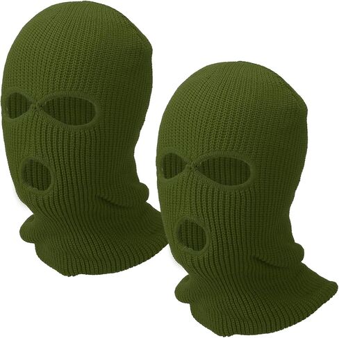 3-Hole Full Face Mask Cover, Ski Mask Knitted Warm Knit Cover Winter Balaclava Face Mask Cap Ski in Saudi Arabia