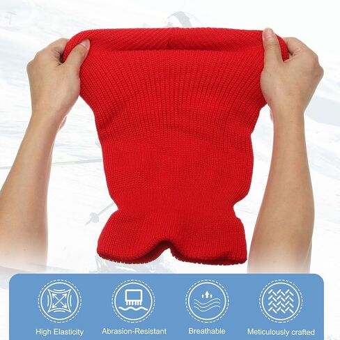 3-Hole Full Face Mask Cover, Ski Mask Knitted Warm Knit Cover Winter Balaclava Face Mask Cap Ski in Saudi Arabia