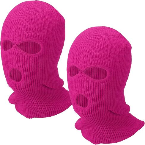 3-Hole Full Face Mask Cover, Ski Mask Knitted Warm Knit Cover Winter Balaclava Face Mask Cap Ski in Saudi Arabia